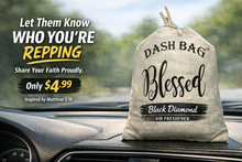 Load image into Gallery viewer, "Blessed" Dash Bag air freshener (Inspirational)