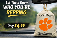 Load image into Gallery viewer, Clemson University Dash Bag Air Freshener