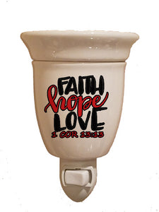 "Faith, Hope, Love" Plug in (Fragrance warmer)